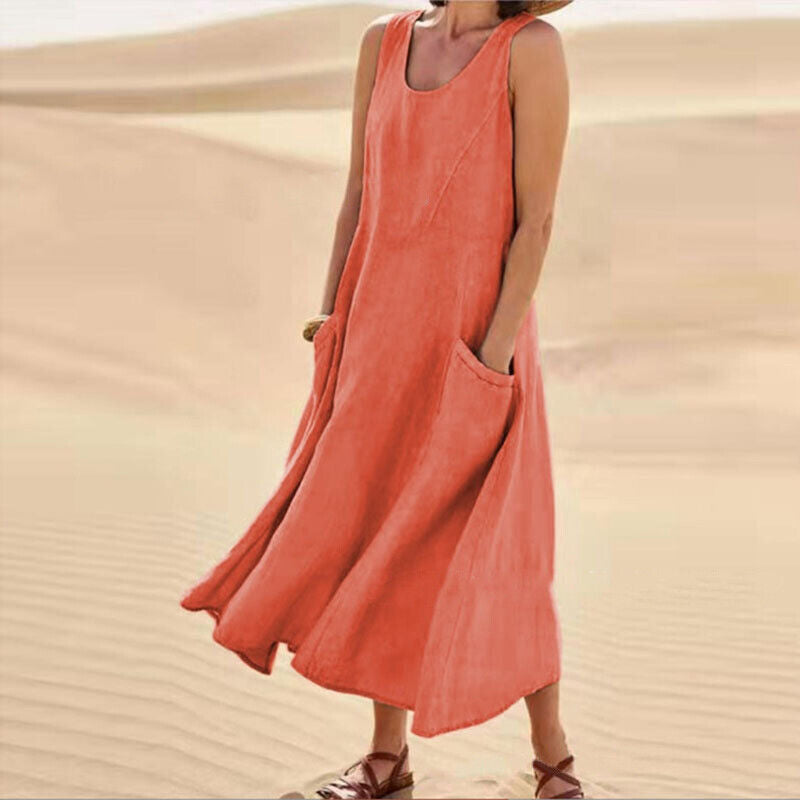 Sierra Women's Midi Dress | Relaxed Fit, Versatile Style 5