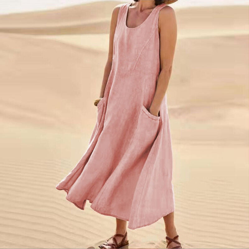 Sierra Women's Midi Dress | Relaxed Fit, Versatile Style 7