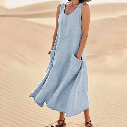 Sierra Women's Midi Dress | Relaxed Fit, Versatile Style 9
