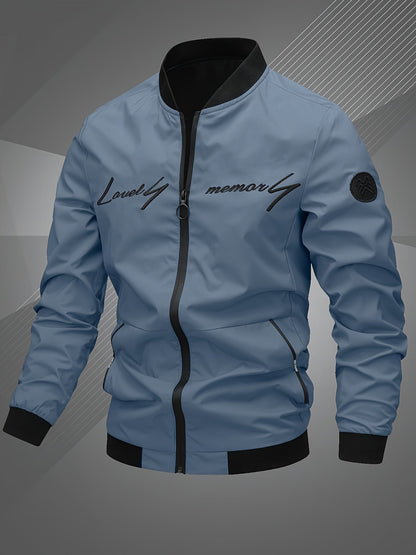 Sleek Men's Bomber Jacket | Modern Zip-Up Design 2