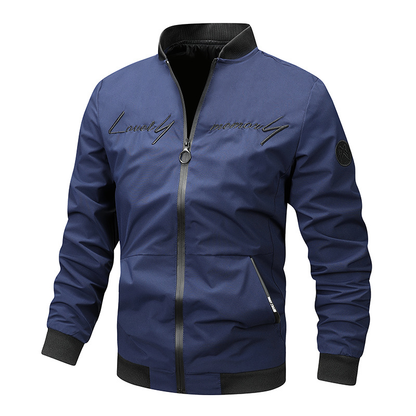 Sleek Men's Bomber Jacket | Modern Zip-Up Design 8