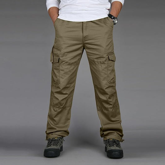 Sleek Men's Cargo Pants | Straight Cut, Functional Design 1