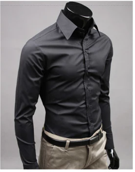 Sleek Men's Casual Shirt | Soft Fabric, Long Sleeve 0