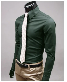 Sleek Men's Casual Shirt | Soft Fabric, Long Sleeve 11