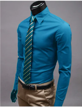 Sleek Men's Casual Shirt | Soft Fabric, Long Sleeve 3