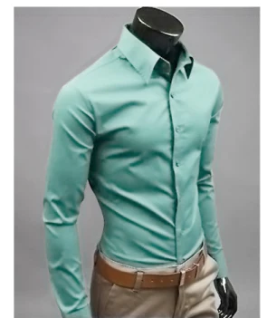 Sleek Men's Casual Shirt | Soft Fabric, Long Sleeve 5