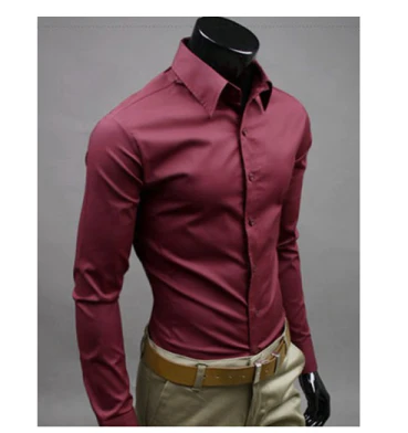 Sleek Men's Casual Shirt | Soft Fabric, Long Sleeve 6