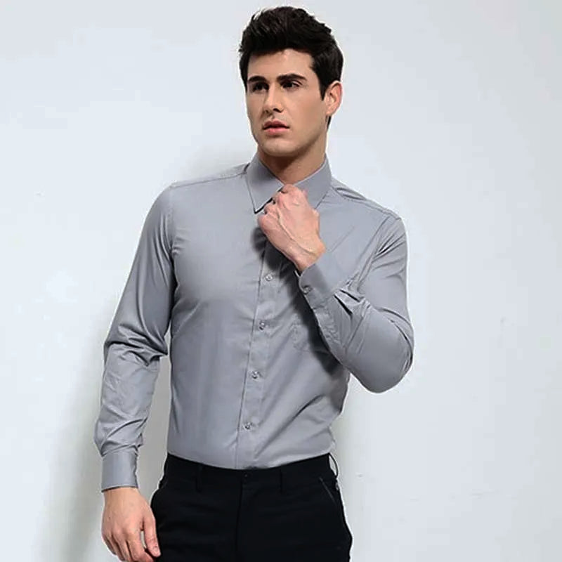 Sleek Men's Casual Shirt | Soft Fabric, Long Sleeve 9