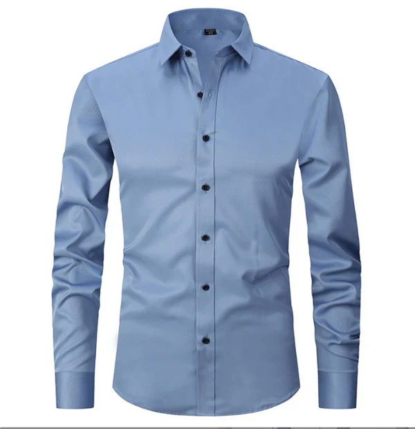 Sleek Men's Dress Shirt | Slim Fit, Versatile Style 11