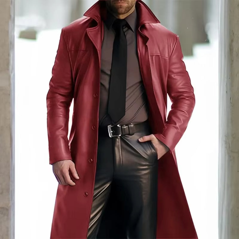 Sleek Men's Trench Coat | Elegant Winter Outerwear, Tailored Fit 2