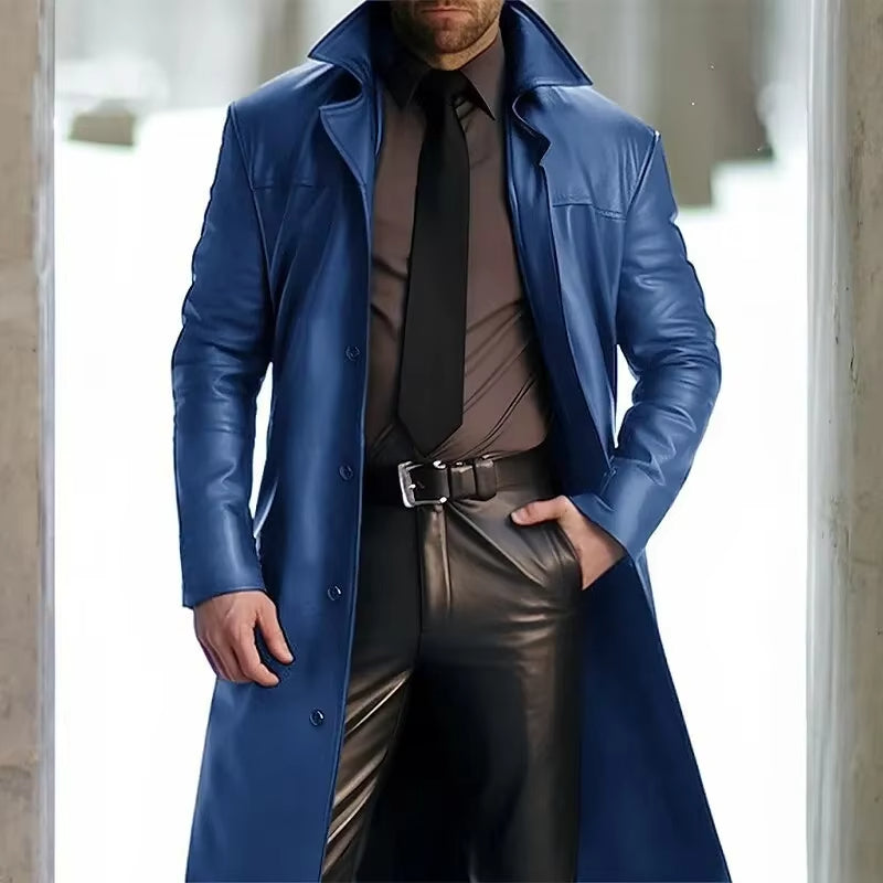 Sleek Men's Trench Coat | Elegant Winter Outerwear, Tailored Fit 3