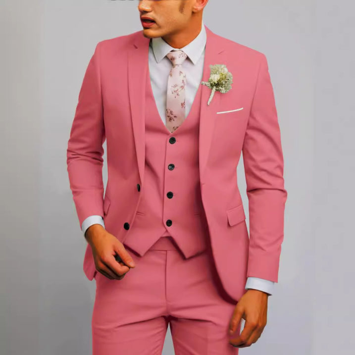 Sleek Men's Wedding Suit | Slim Fit 3-Piece Ensemble 6
