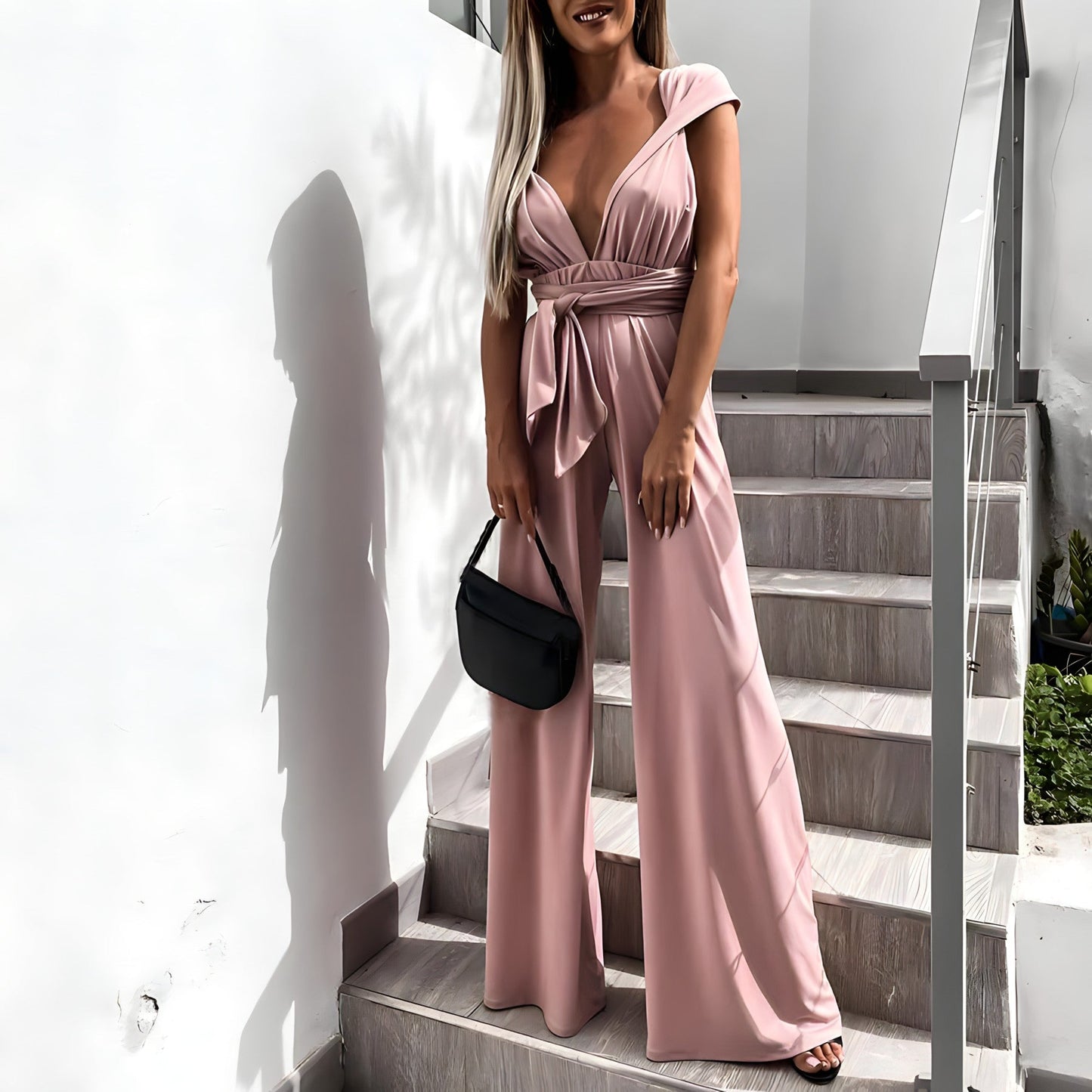 Sleek Women's Jumpsuit | V-Neck, Versatile Summer Style 2