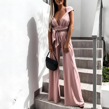 Sleek Women's Jumpsuit | V-Neck, Versatile Summer Style 2