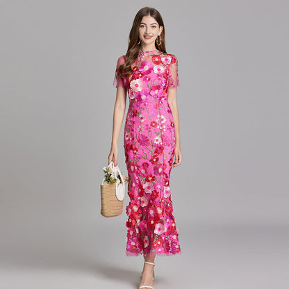 Sleek Women's Maxi Dress | Floral Print, Elegant Style 3