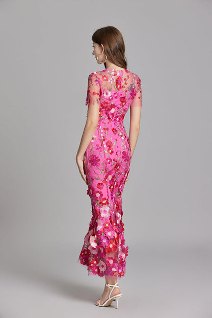 Sleek Women's Maxi Dress | Floral Print, Elegant Style 5