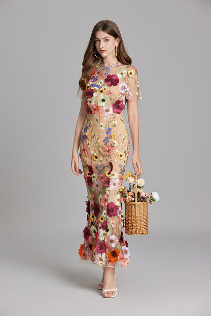 Sleek Women's Maxi Dress | Floral Print, Elegant Style 8