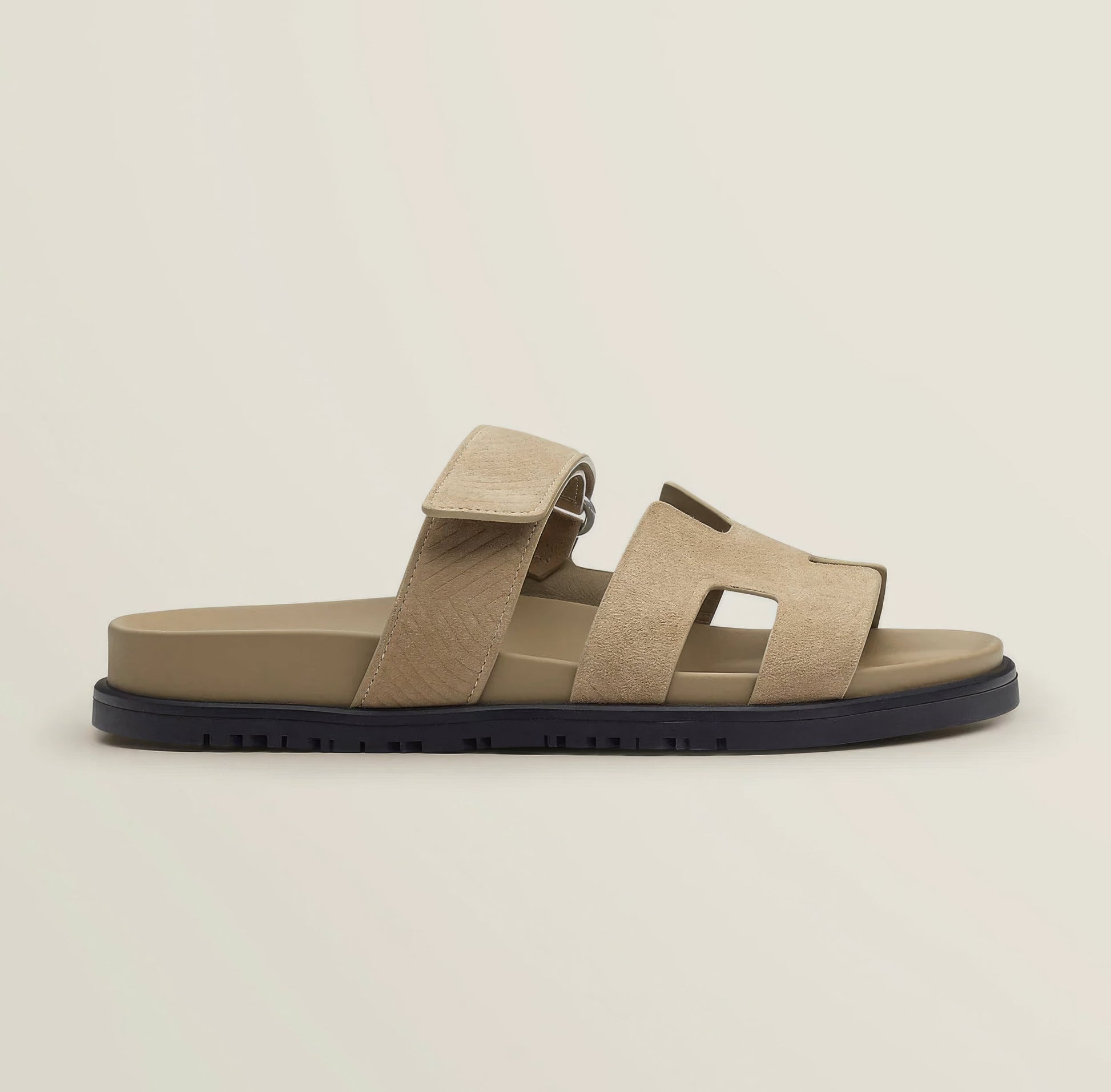 Sleek Women's Slippers | Genuine Leather, Modern Cut-Out Strap 1