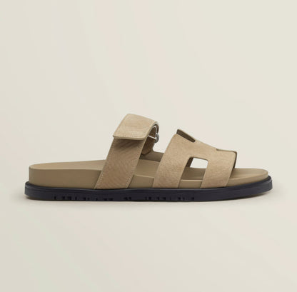 Sleek Women's Slippers | Genuine Leather, Modern Cut-Out Strap 1