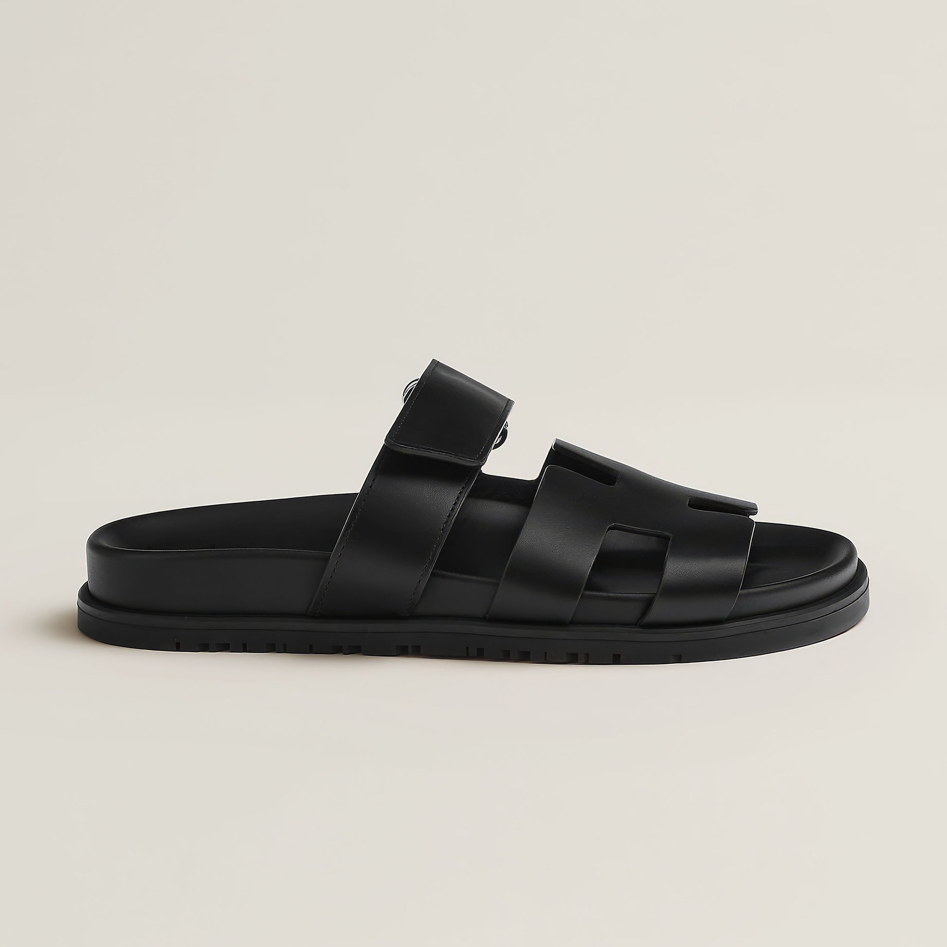 Sleek Women's Slippers | Genuine Leather, Modern Cut-Out Strap 4