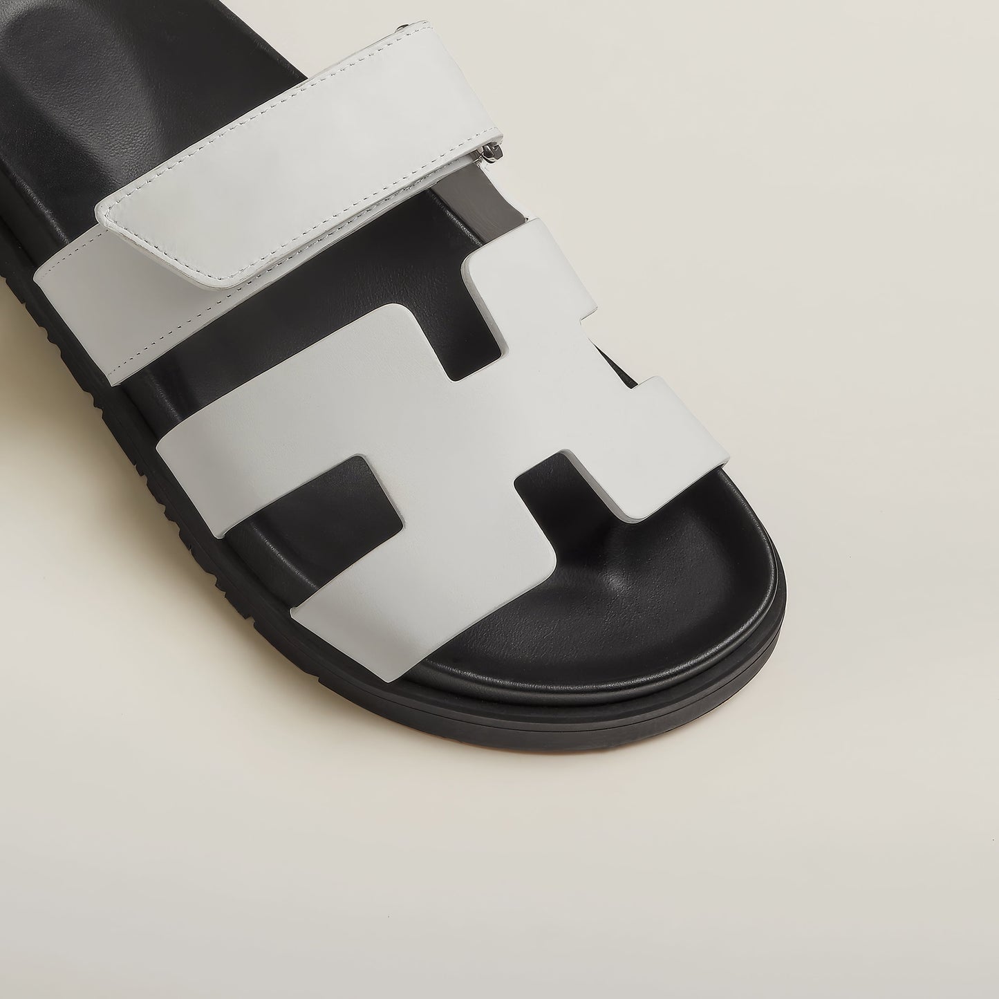 Sleek Women's Slippers | Genuine Leather, Modern Cut-Out Strap 6