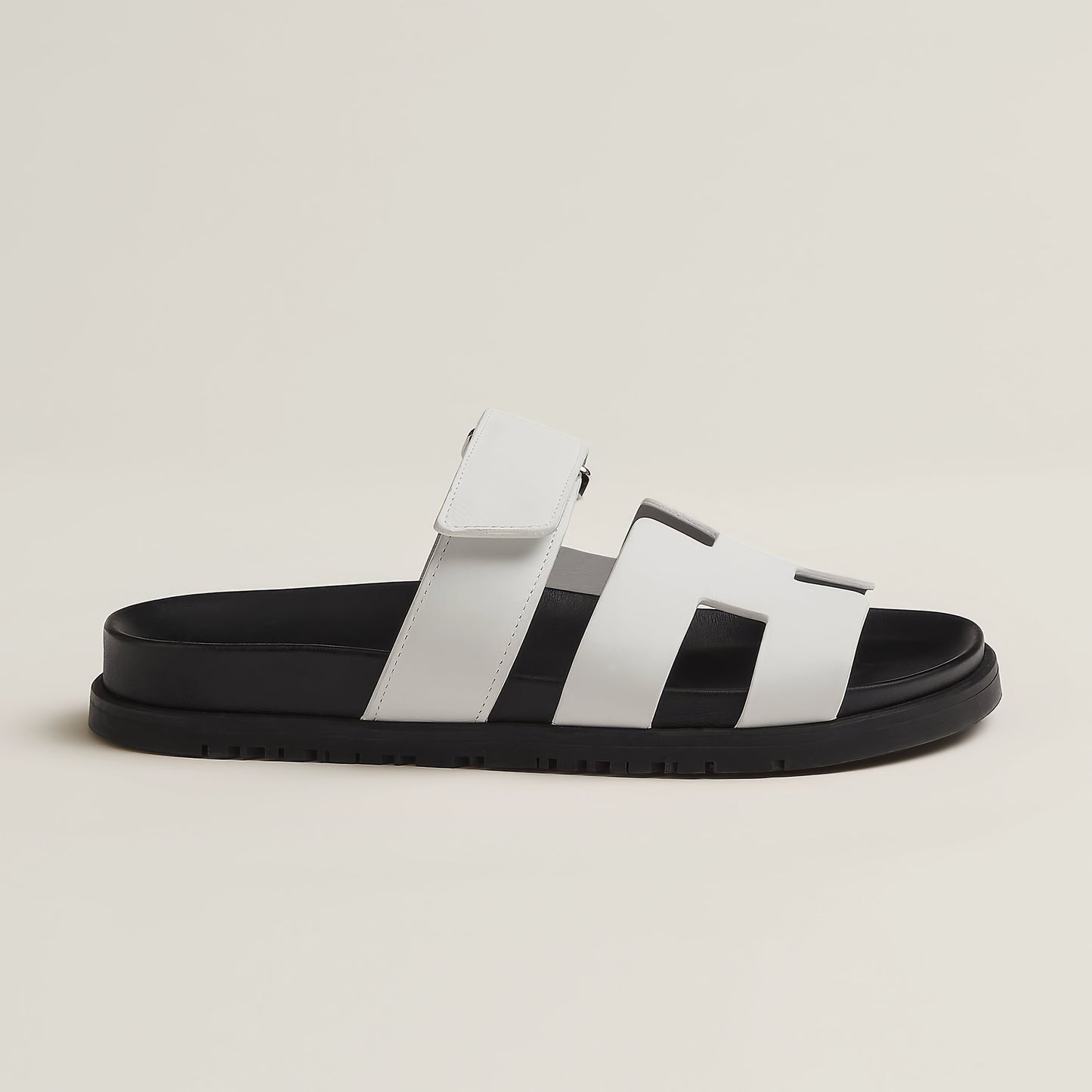 Sleek Women's Slippers | Genuine Leather, Modern Cut-Out Strap 7