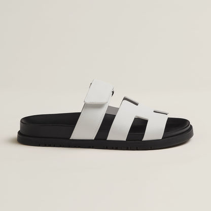 Sleek Women's Slippers | Genuine Leather, Modern Cut-Out Strap 7