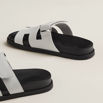 Sleek Women's Slippers | Genuine Leather, Modern Cut-Out Strap 8