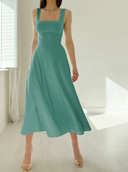 Sleek Women's Summer Dress | Airy Sleeveless Maxi for Versatile Styling 5