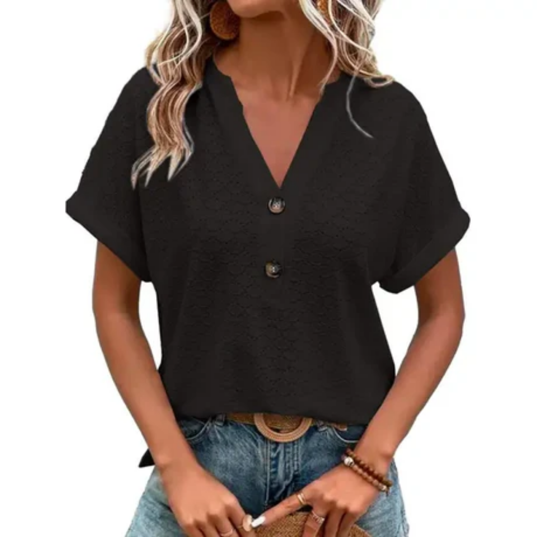 Sloane Women's Summer Blouse | V-Neck, Airy Design 3