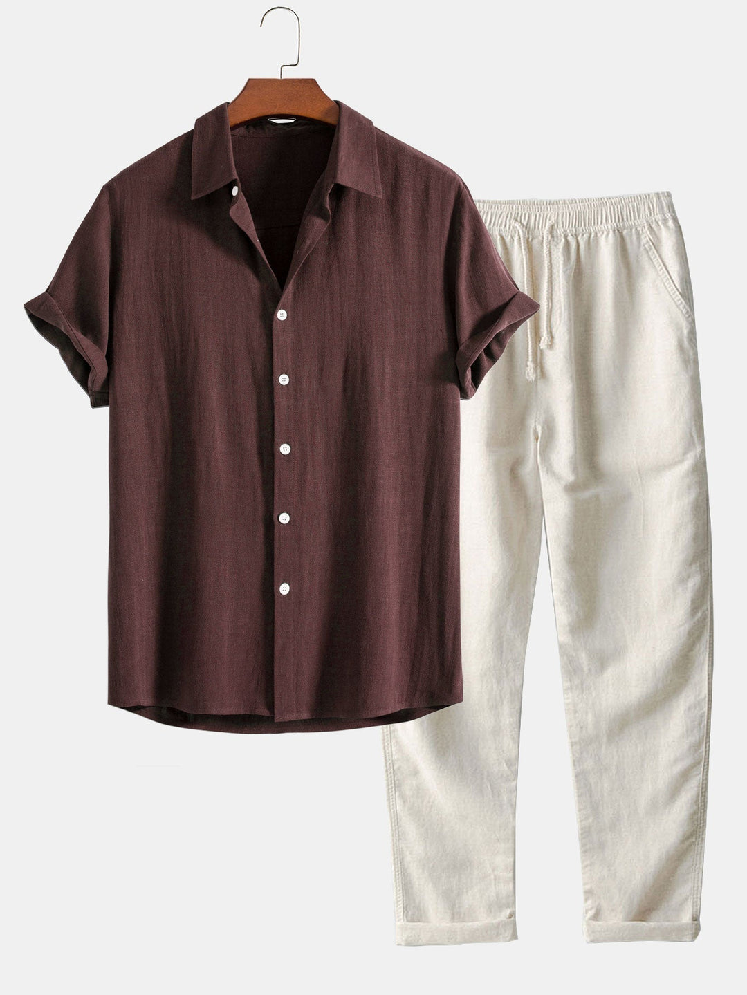 Soleil Men's Shirt and Pants Set | Comfortable Casual Ensemble 9