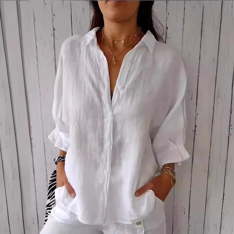 Soleil Women's Shirt | Lightweight, Casual Summer Blouse 0