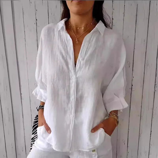 Soleil Women's Shirt | Lightweight, Casual Summer Blouse 0