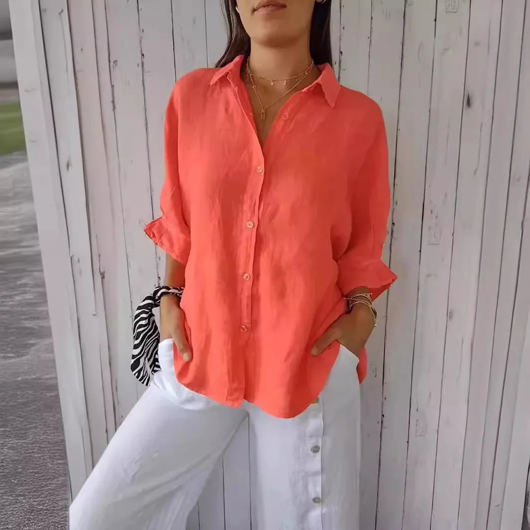 Soleil Women's Shirt | Lightweight, Casual Summer Blouse 1