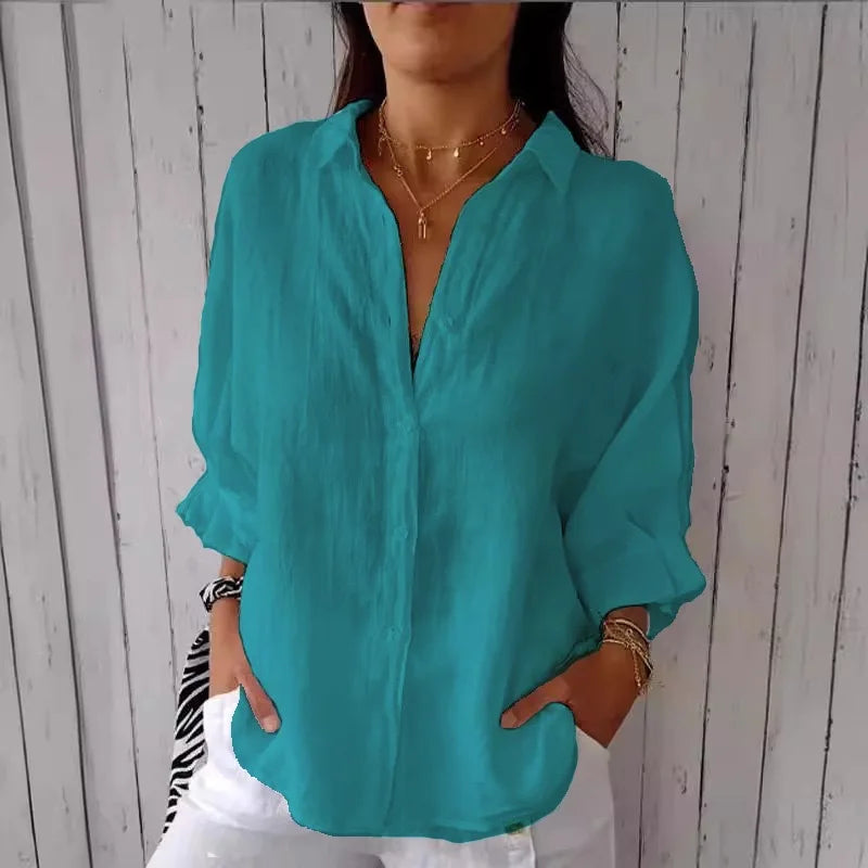 Soleil Women's Shirt | Lightweight, Casual Summer Blouse 8