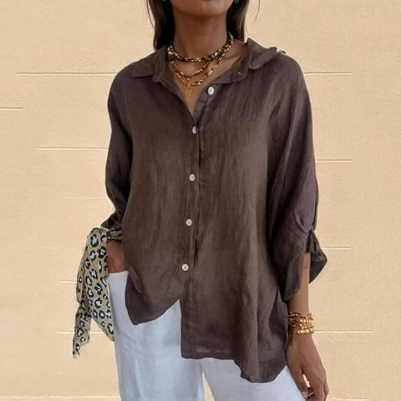 Soleil Women's Shirt | Lightweight, Casual Summer Blouse 9