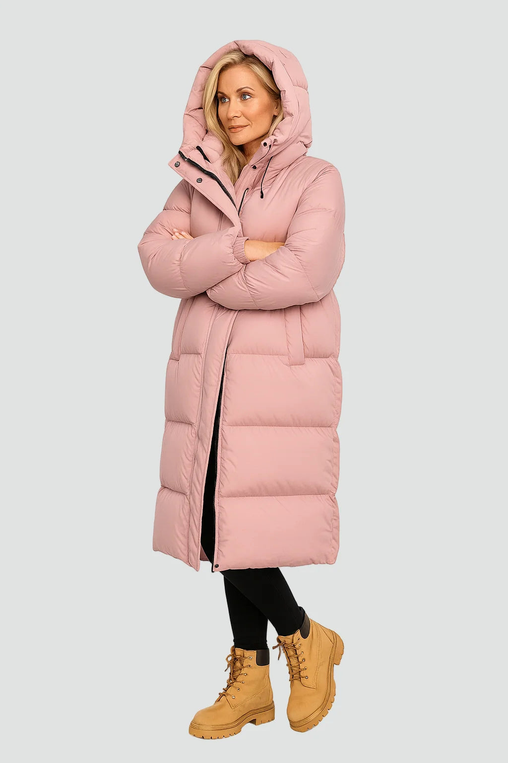 Sophie Women's Long Puffer Coat | Hooded, Padded Winter Outerwear 1
