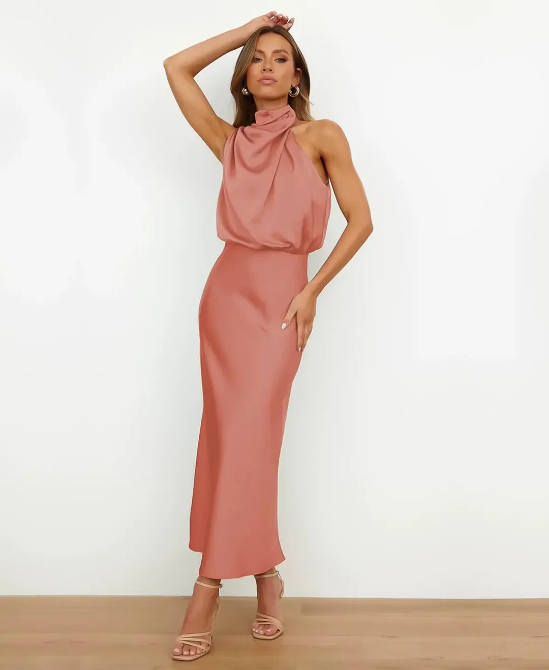 Sophie Women's Midi Dress | Cotton Blend, Elegant 7
