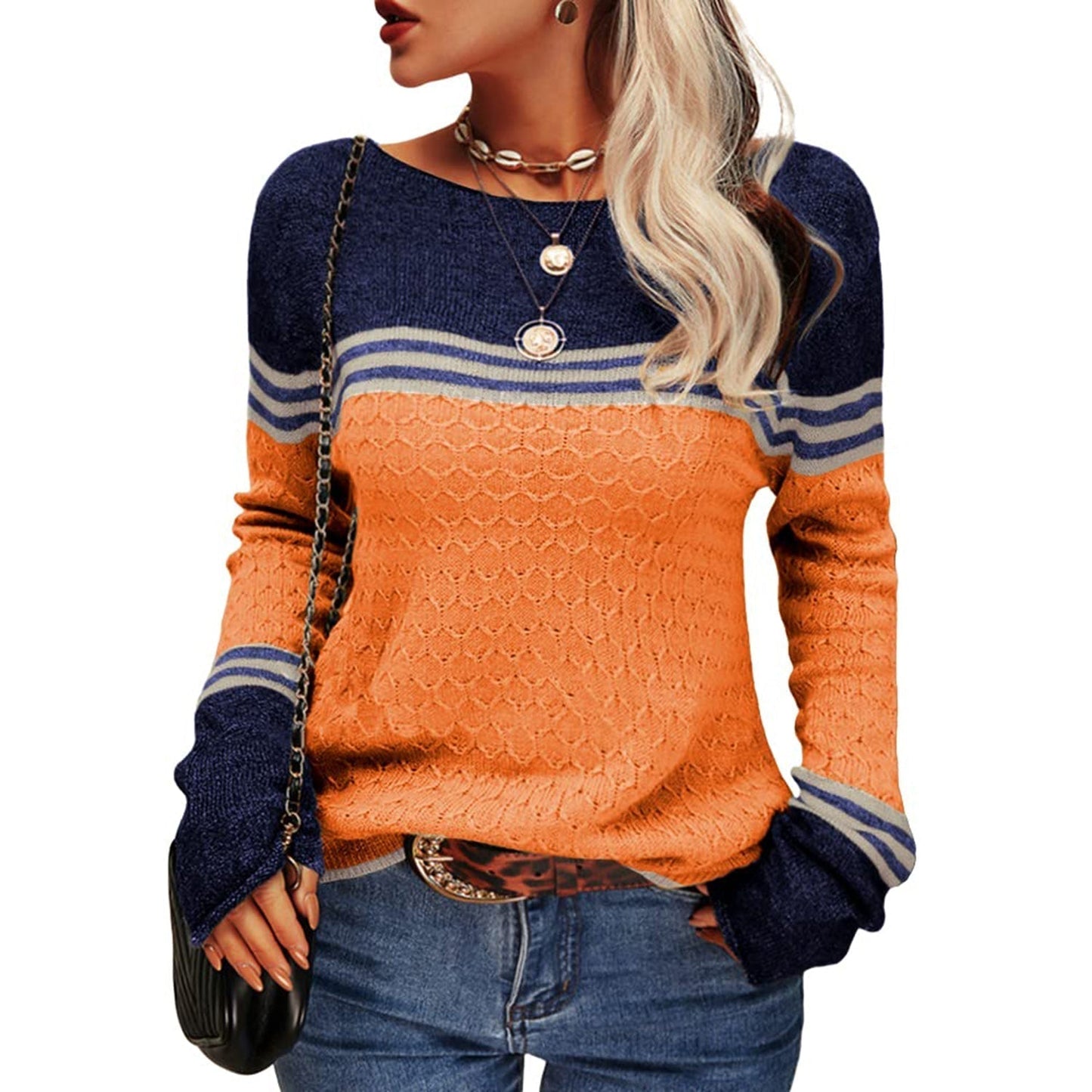 Sophie Women's Striped Sweater | Cozy and Stylish 12