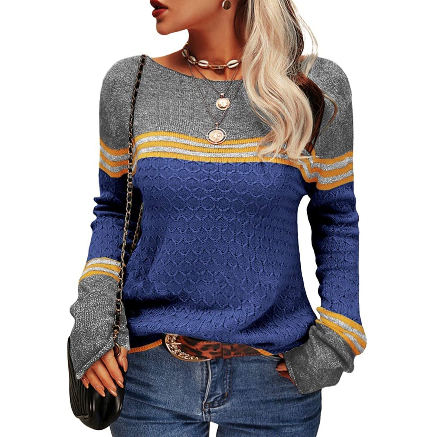 Sophie Women's Striped Sweater | Cozy and Stylish 13
