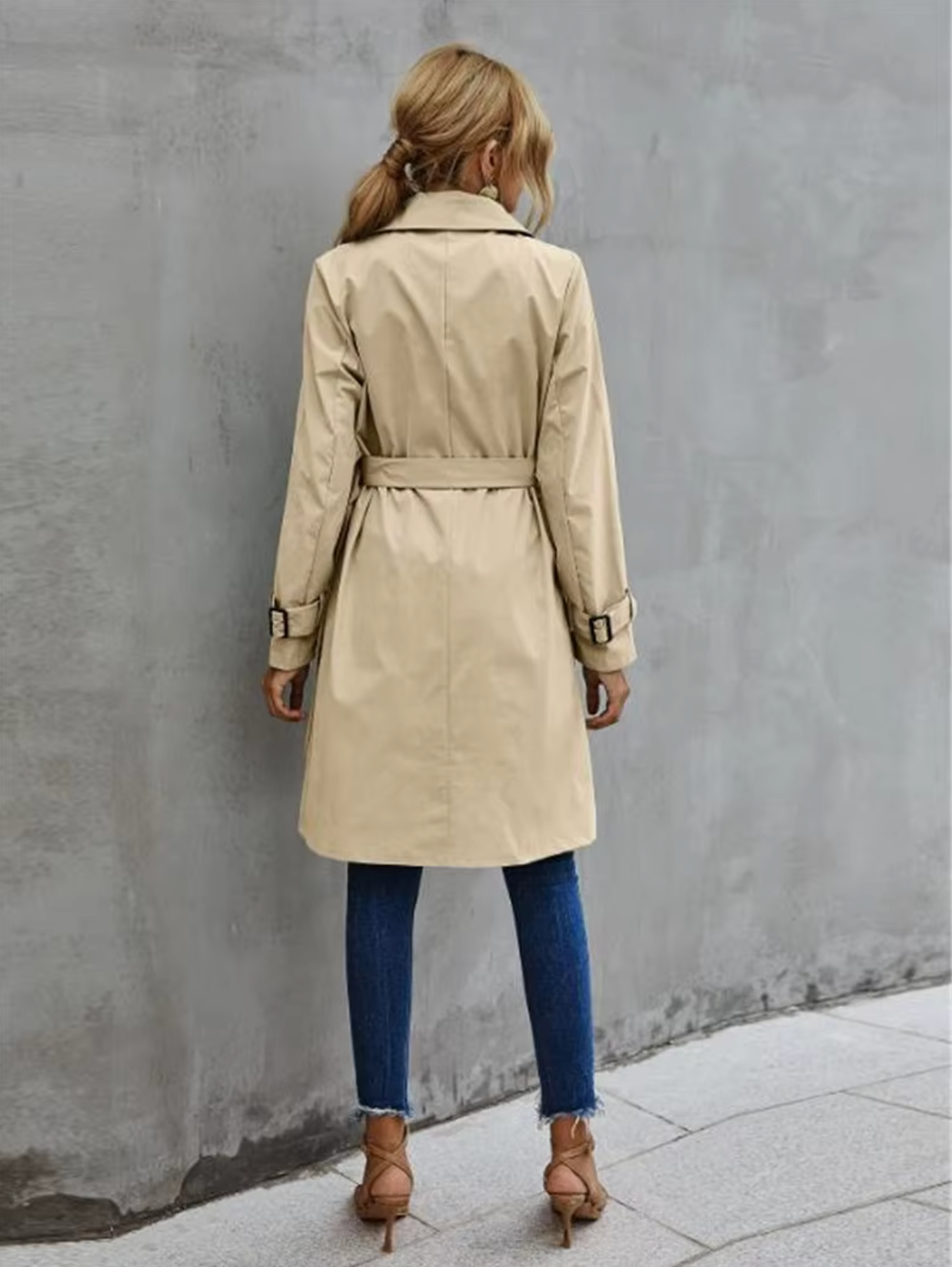 Sophie Women's Trench Coat | Double-Breasted, Belted Elegance 2