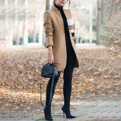 Sophie Women's Winter Coat | Minimalist Wool Design, Elegant Fit 0