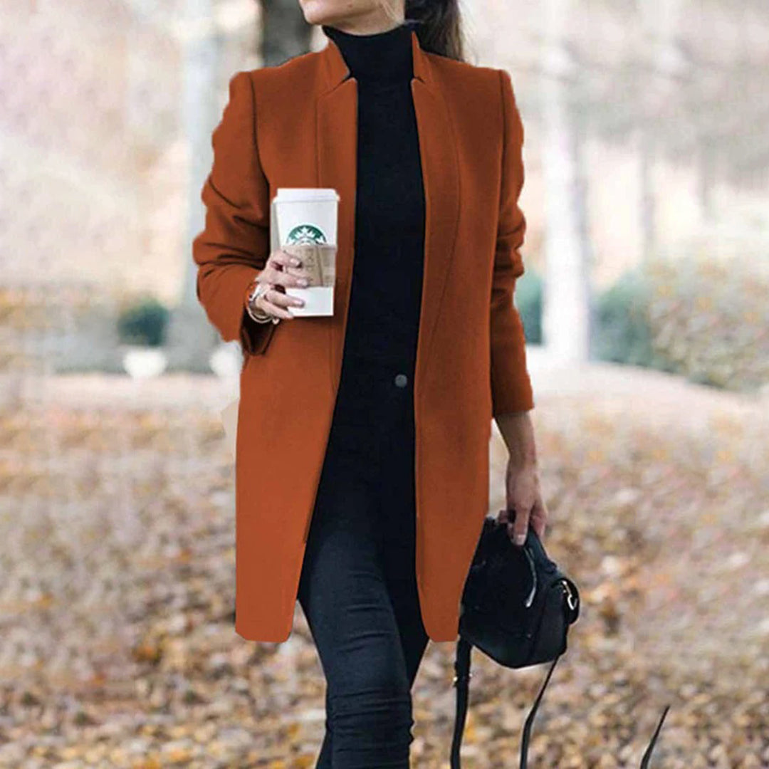 Sophie Women's Winter Coat | Minimalist Wool Design, Elegant Fit 2