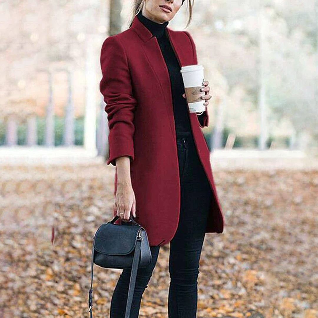 Sophie Women's Winter Coat | Minimalist Wool Design, Elegant Fit 3
