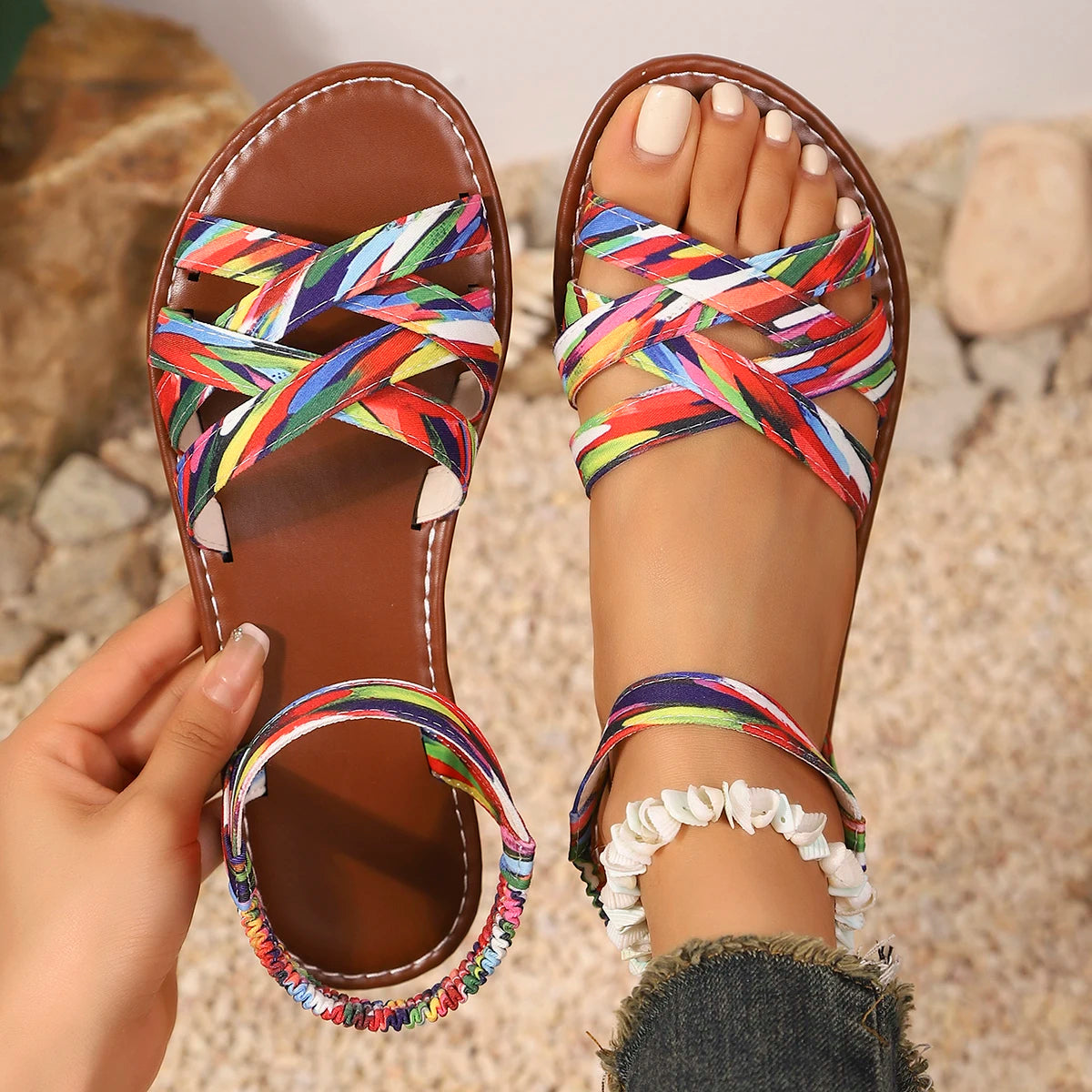 Soraia Unisex Summer Sandals | Handwoven Vegan Material 3
