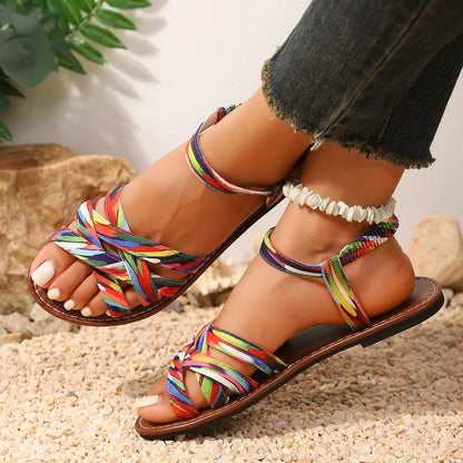 Soraia Unisex Summer Sandals | Handwoven Vegan Material 4