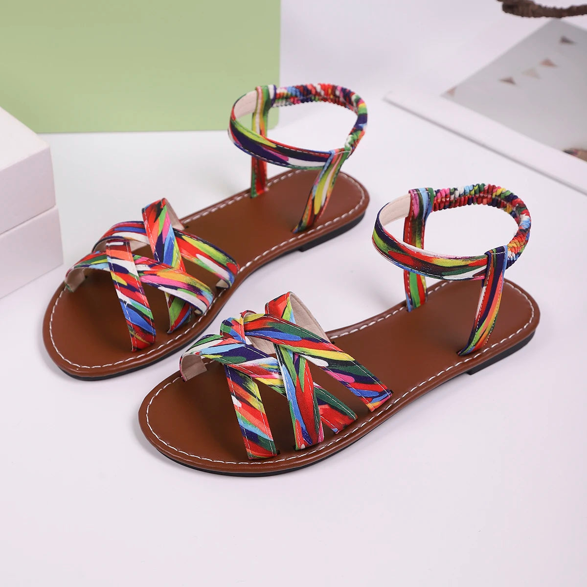 Soraia Unisex Summer Sandals | Handwoven Vegan Material 8