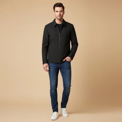 Soren Men's Short Coat | Classic Collar, Straight Fit 1
