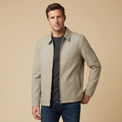 Soren Men's Short Coat | Classic Collar, Straight Fit 6