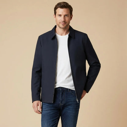 Soren Men's Short Coat | Classic Collar, Straight Fit 9